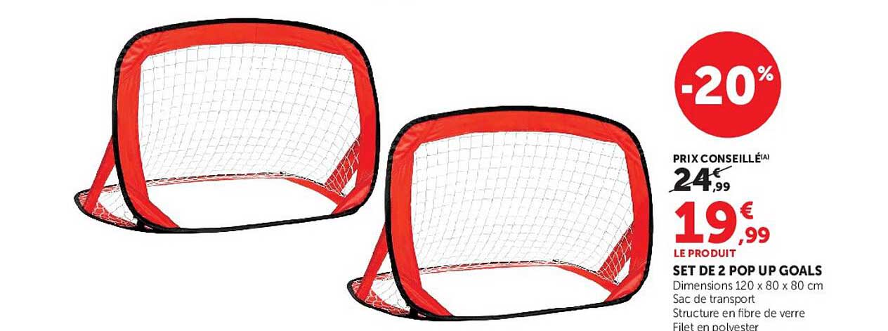 SET DE 2 POP UP GOALS