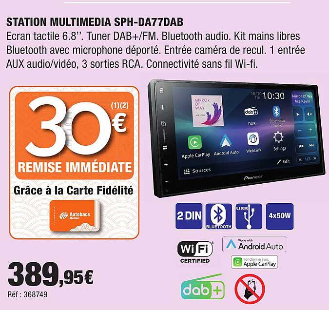 STATION MULTIMEDIA SPH-DA77DAB