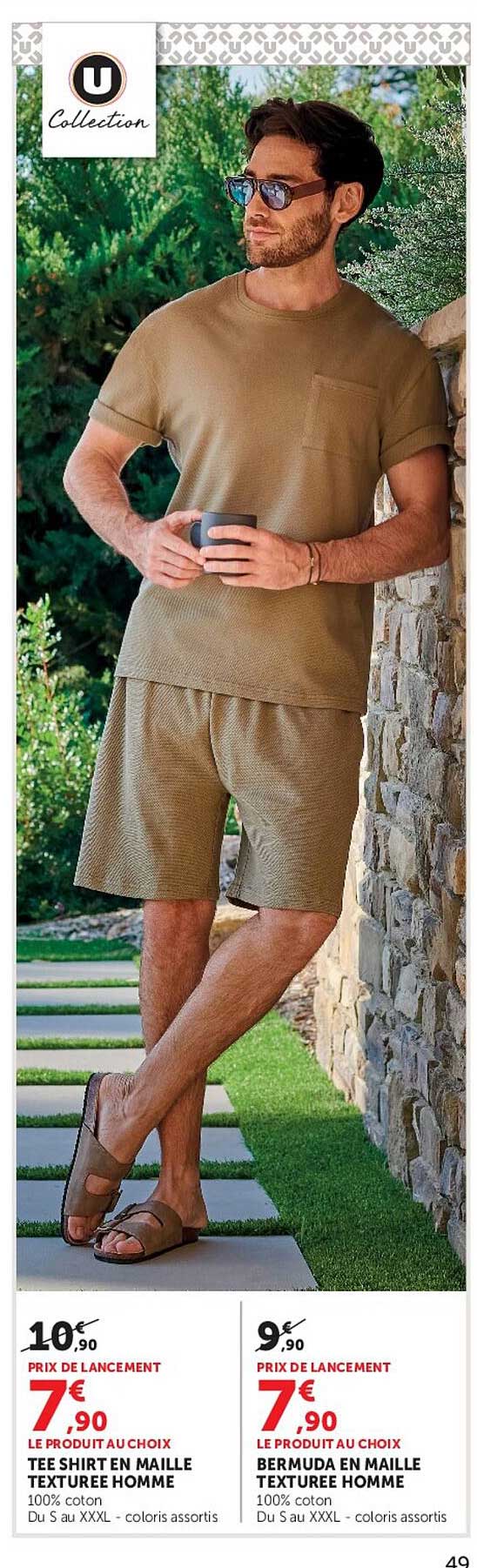 TEE SHIRT EN MAILLE TEXTUREE HOMME