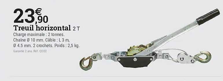 Treuil horizontal 2 T