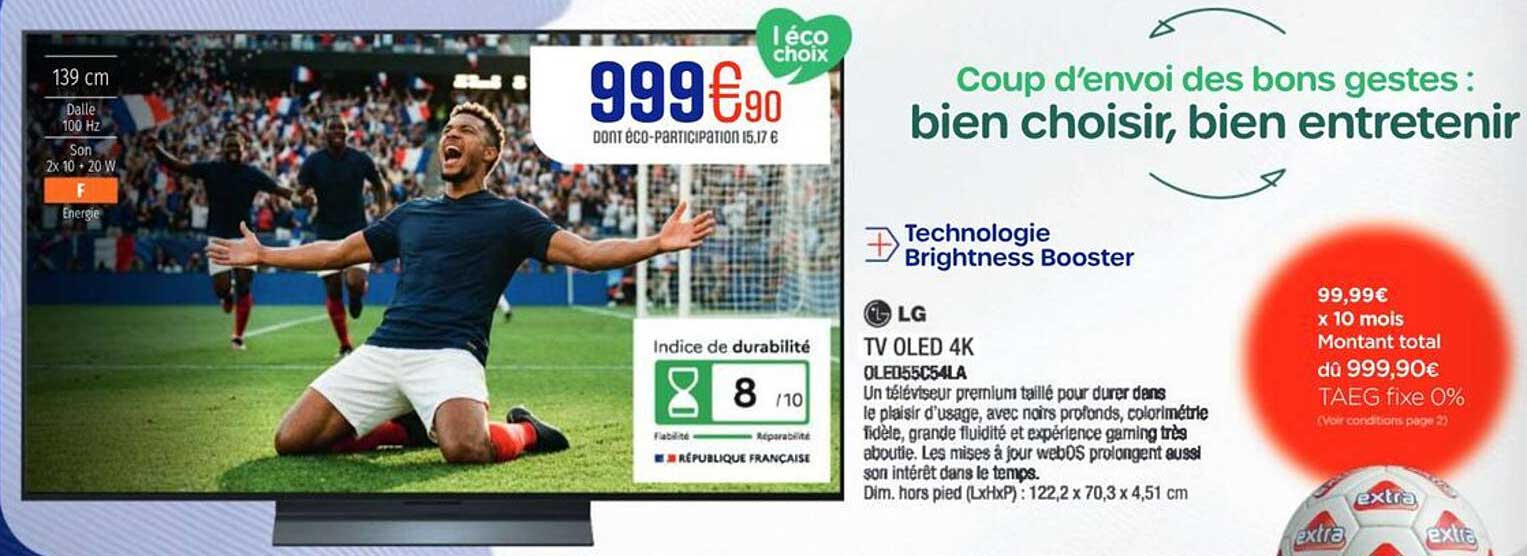 TV OLED 4K OLED55C54LA