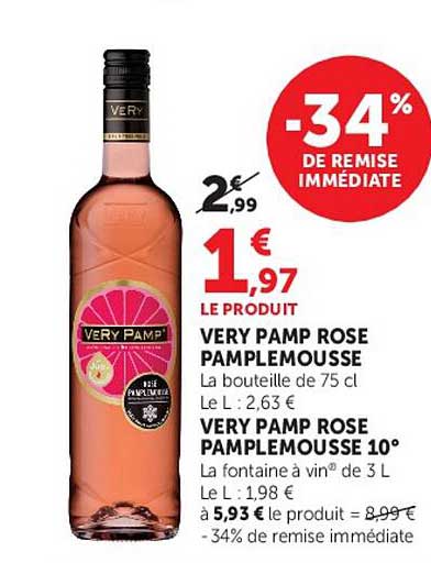 VERY PAMP ROSE PAMPLEMOUSSE