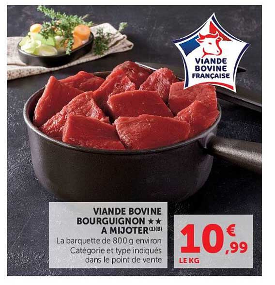 VIANDE BOVINE BOURGUIGNON ★★ A MIJOTER (1) (B)