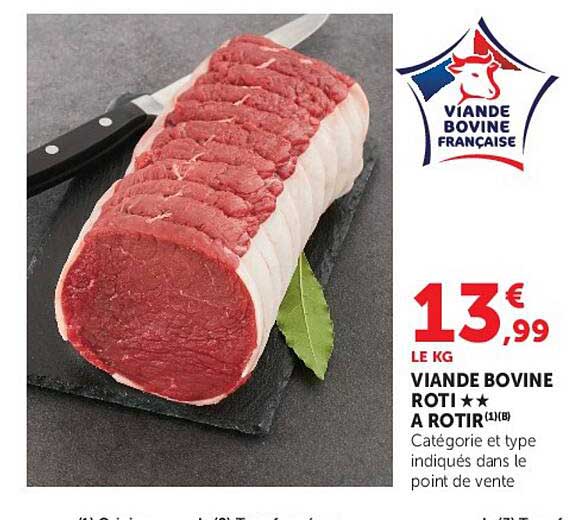 VIANDE BOVINE RÔTI ★★ À RÔTIR