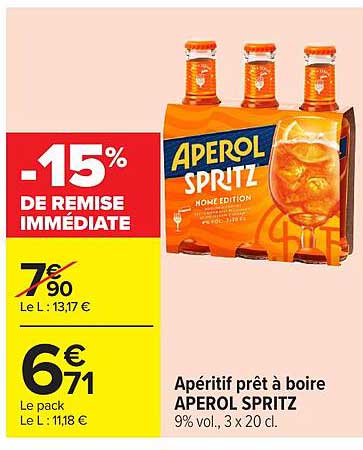 -15% DE REMISE IMMÉDIATE