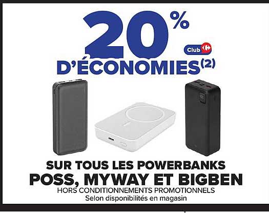 20% D'ÉCONOMIES(2) Club
