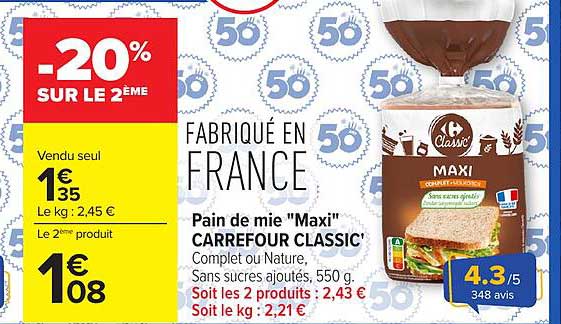 -20% SUR LE 2ÈME