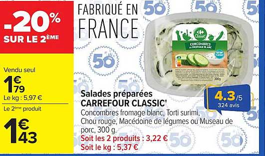 -20% SUR LE 2ÈME
