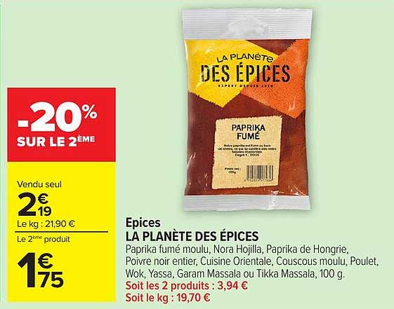 -20% SUR LE 2ÈME