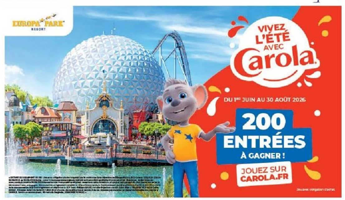 200 ENTRÉES À GAGNER !