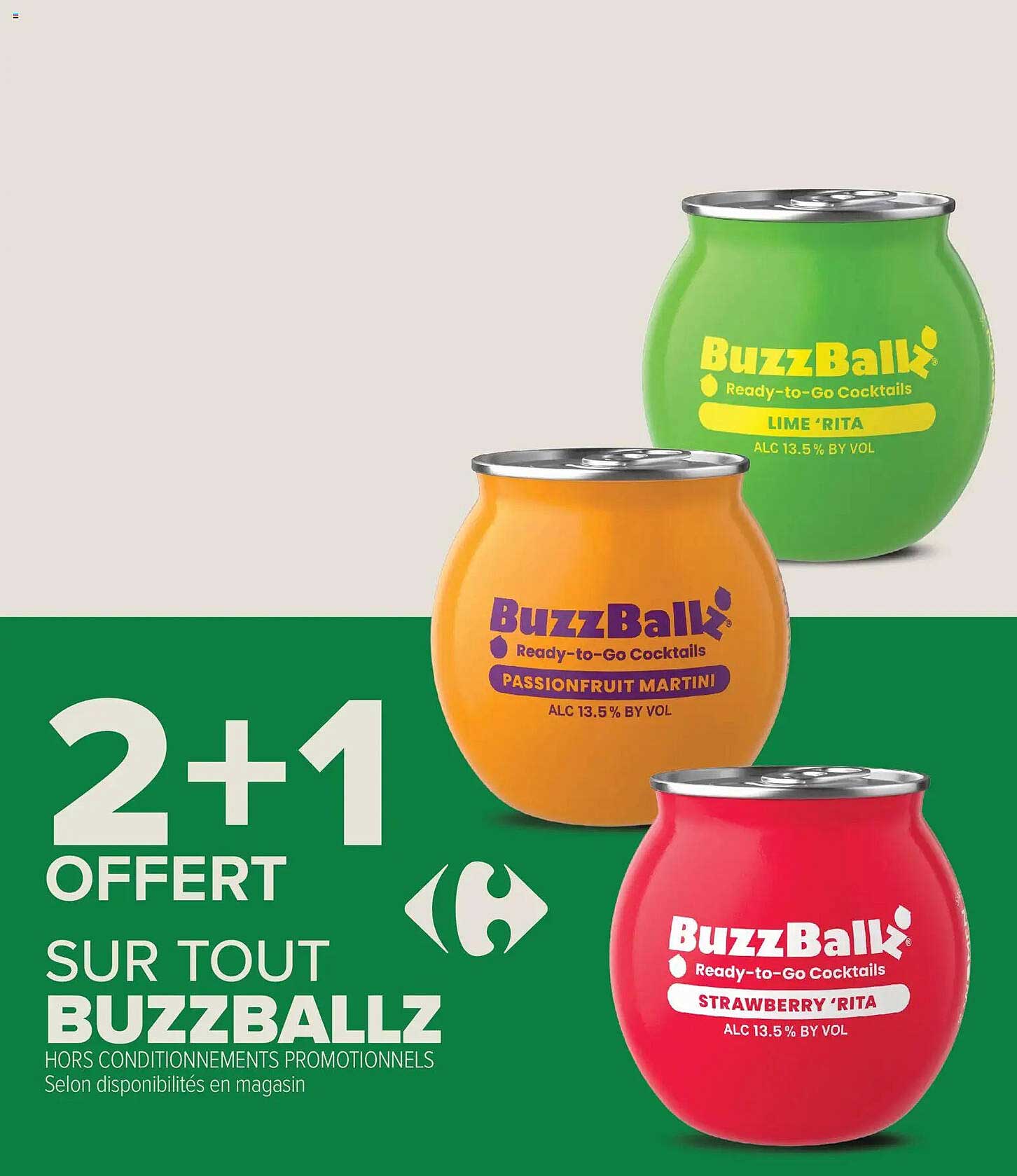 2+1 OFFERT SUR TOUT BUZZBALLZ