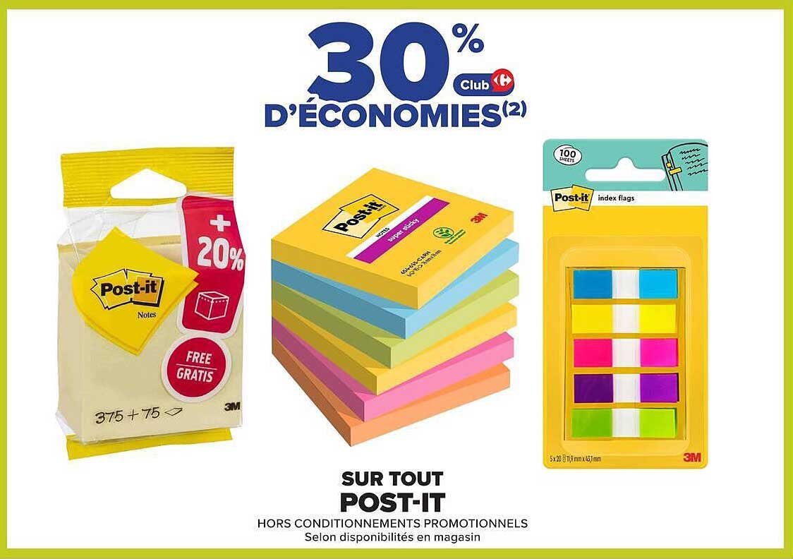 30% Club Carrefour d’économies(2)