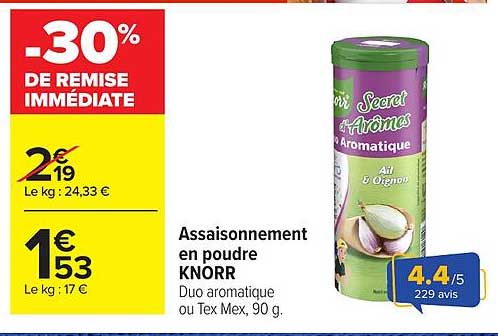 -30% DE REMISE IMMÉDIATE