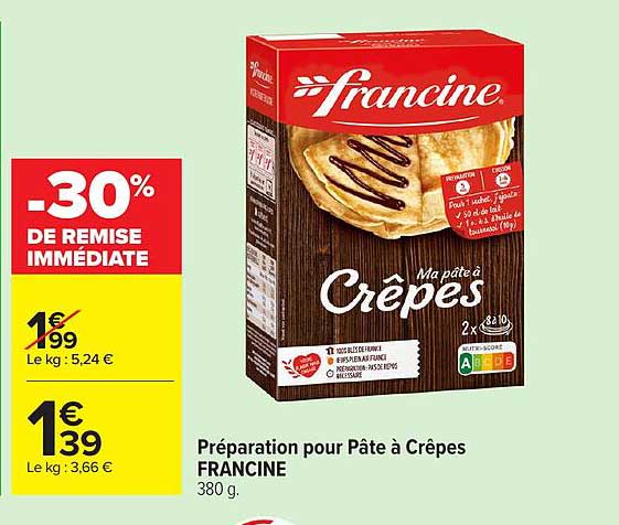 -30% DE REMISE IMMÉDIATE
