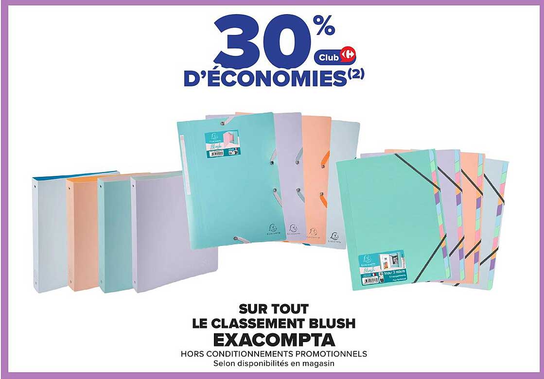 30% D'ÉCONOMIES(2)