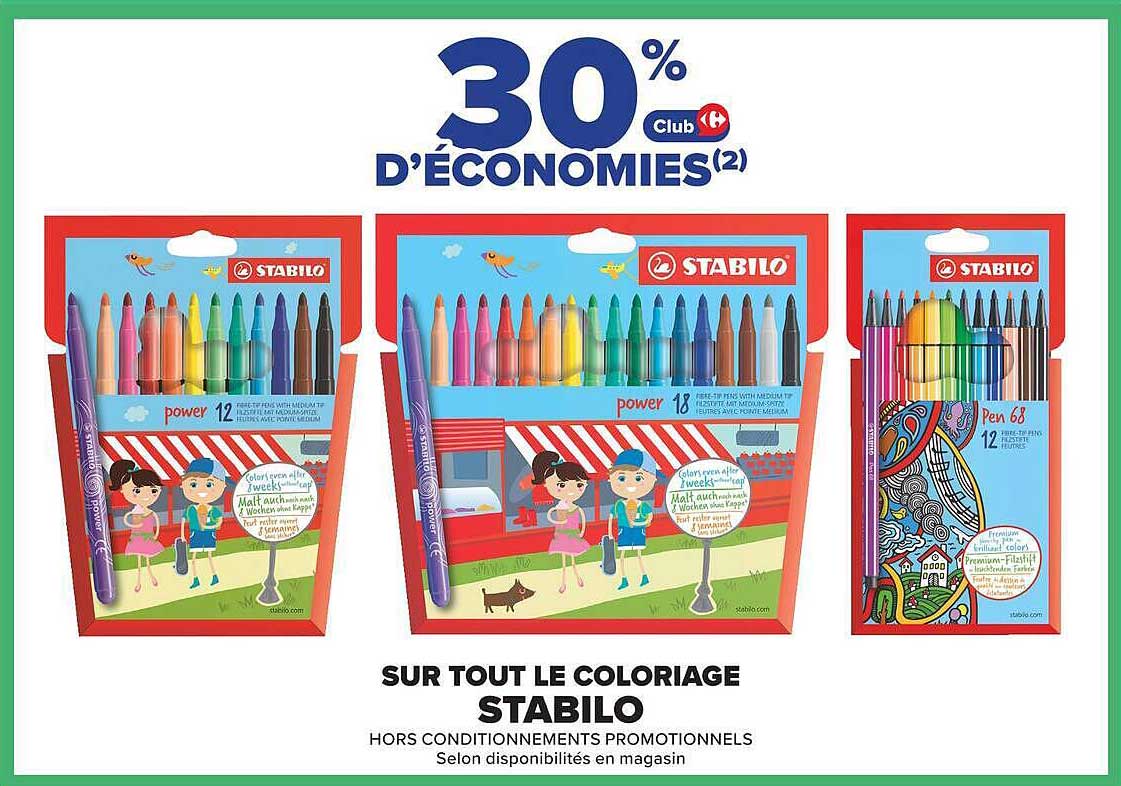30% d'ÉCONOMIES(2) Club Carrefour