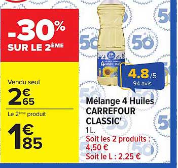 -30% SUR LE 2ÈME