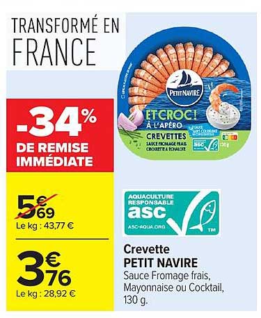-34% DE REMISE IMMÉDIATE