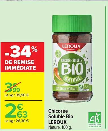 -34% DE REMISE IMMÉDIATE