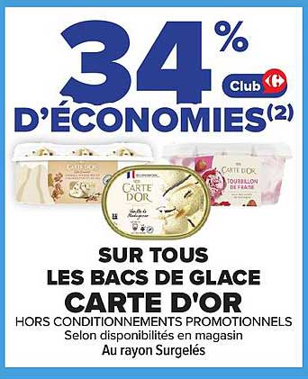 34% D'ÉCONOMIES(2) Club Carrefour