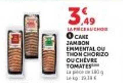 3€49 LA PIÈCE DE CHOIX AU CŒUR JAMBON EMMENTAL OU TOMATE CHÈVRE TOMATES