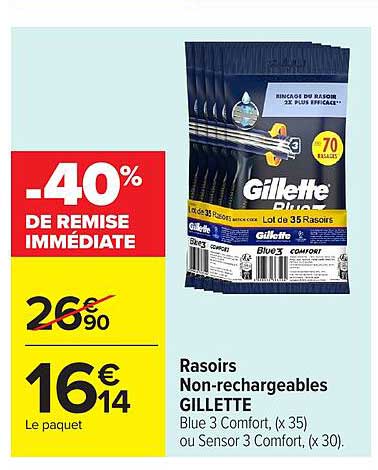 -40% DE REMISE IMMÉDIATE