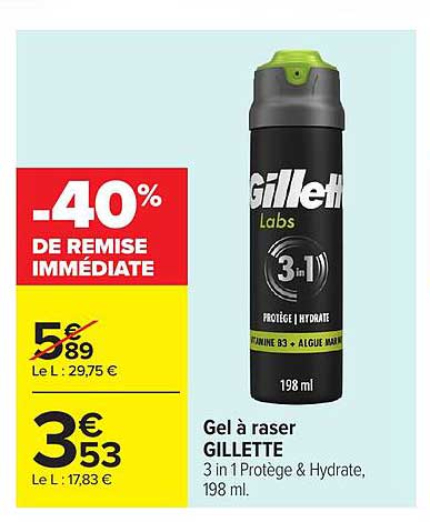 -40% DE REMISE IMMÉDIATE