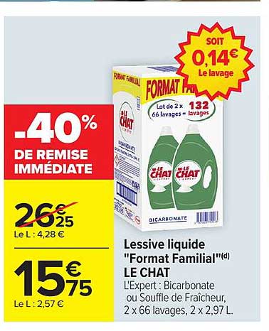 40% DE REMISE IMMÉDIATE