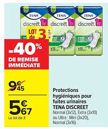 -40% DE REMISE IMMÉDIATE