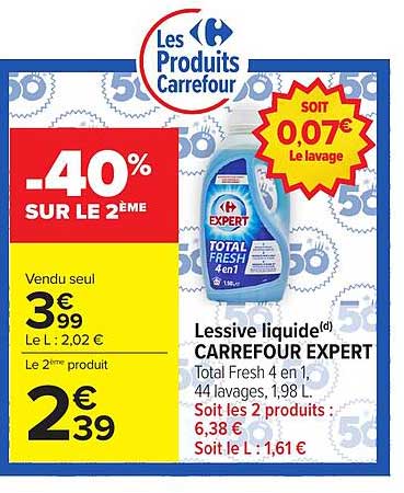 -40% SUR LE 2ÈME