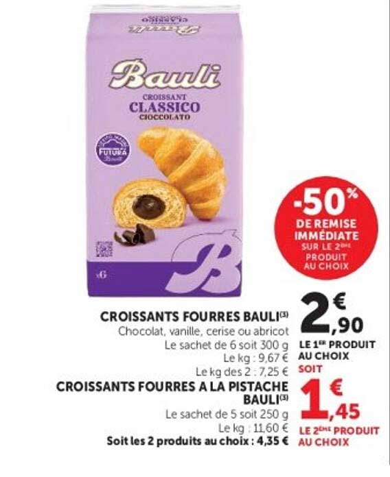 -50% de remise immédiate sur le 2e produit au choix