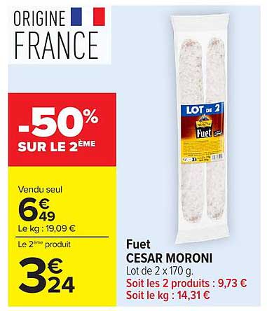 -50% SUR LE 2ÈME