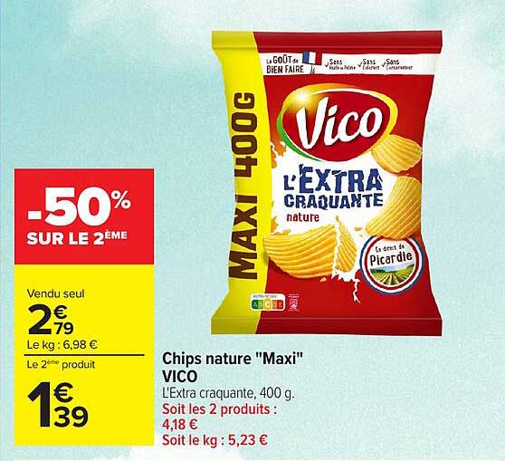 -50% sur le 2ème