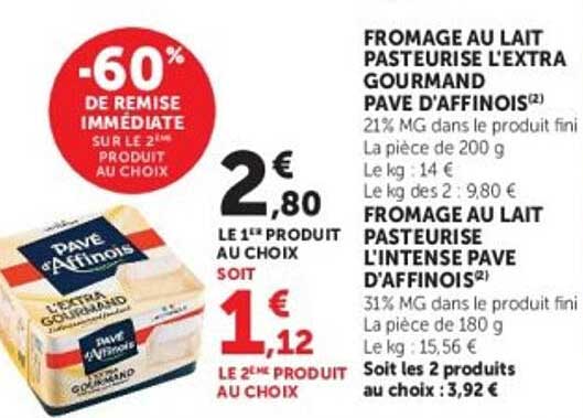 -60% DE REMISE IMMÉDIATE SUR LE 2E PRODUIT AU CHOIX