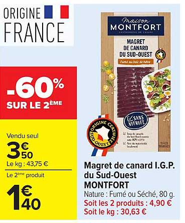 -60% SUR LE 2ÈME