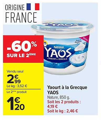 -60% SUR LE 2ÈME