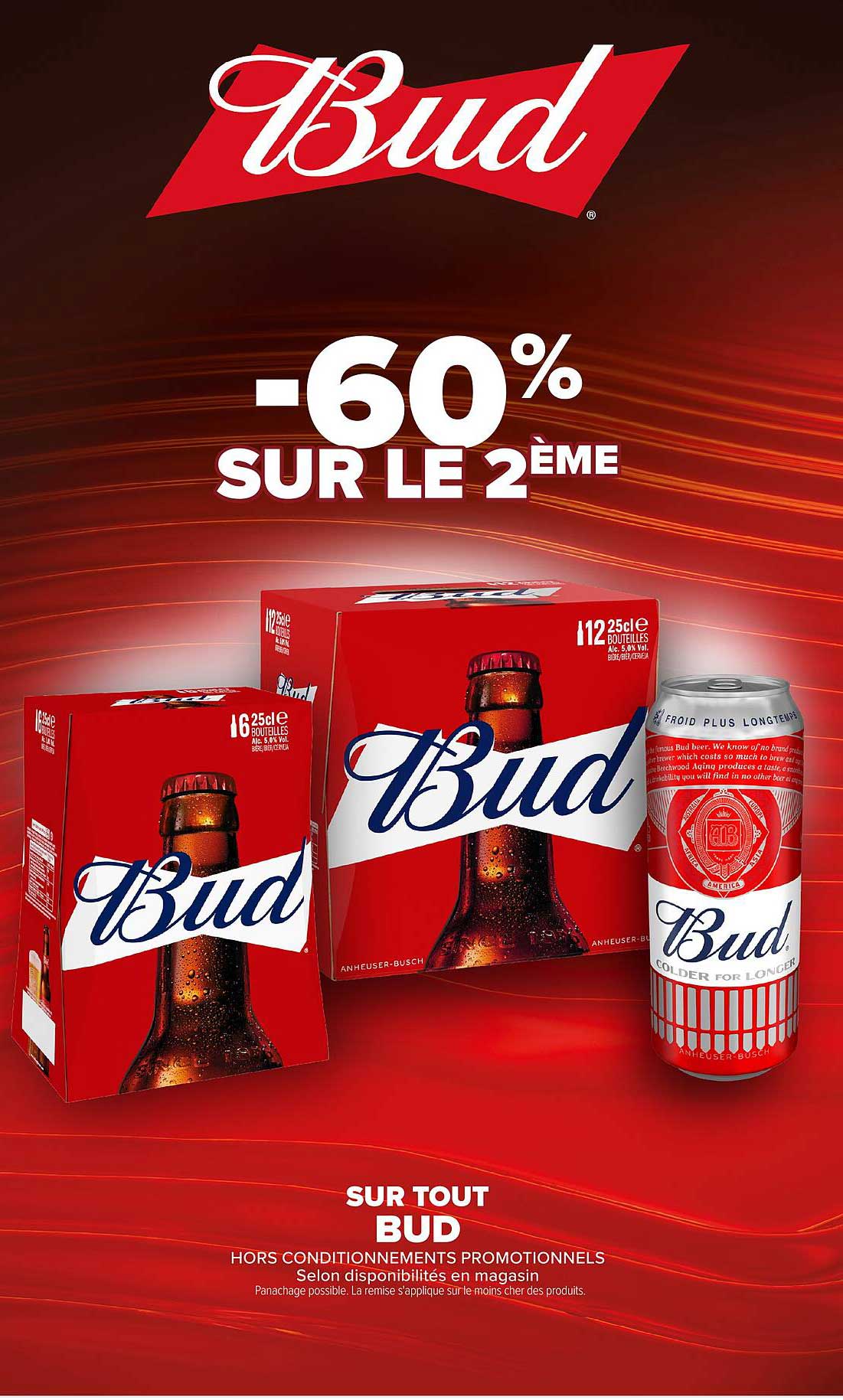 -60% SUR LE 2ÈME SUR TOUT BUD