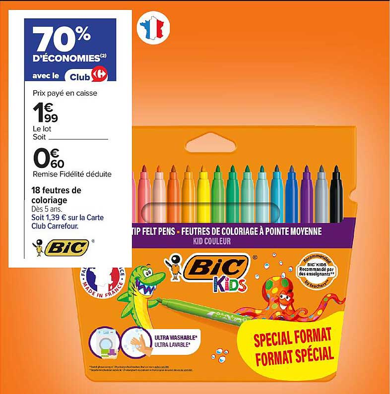 70% D'ÉCONOMIES avec le Club Carrefour