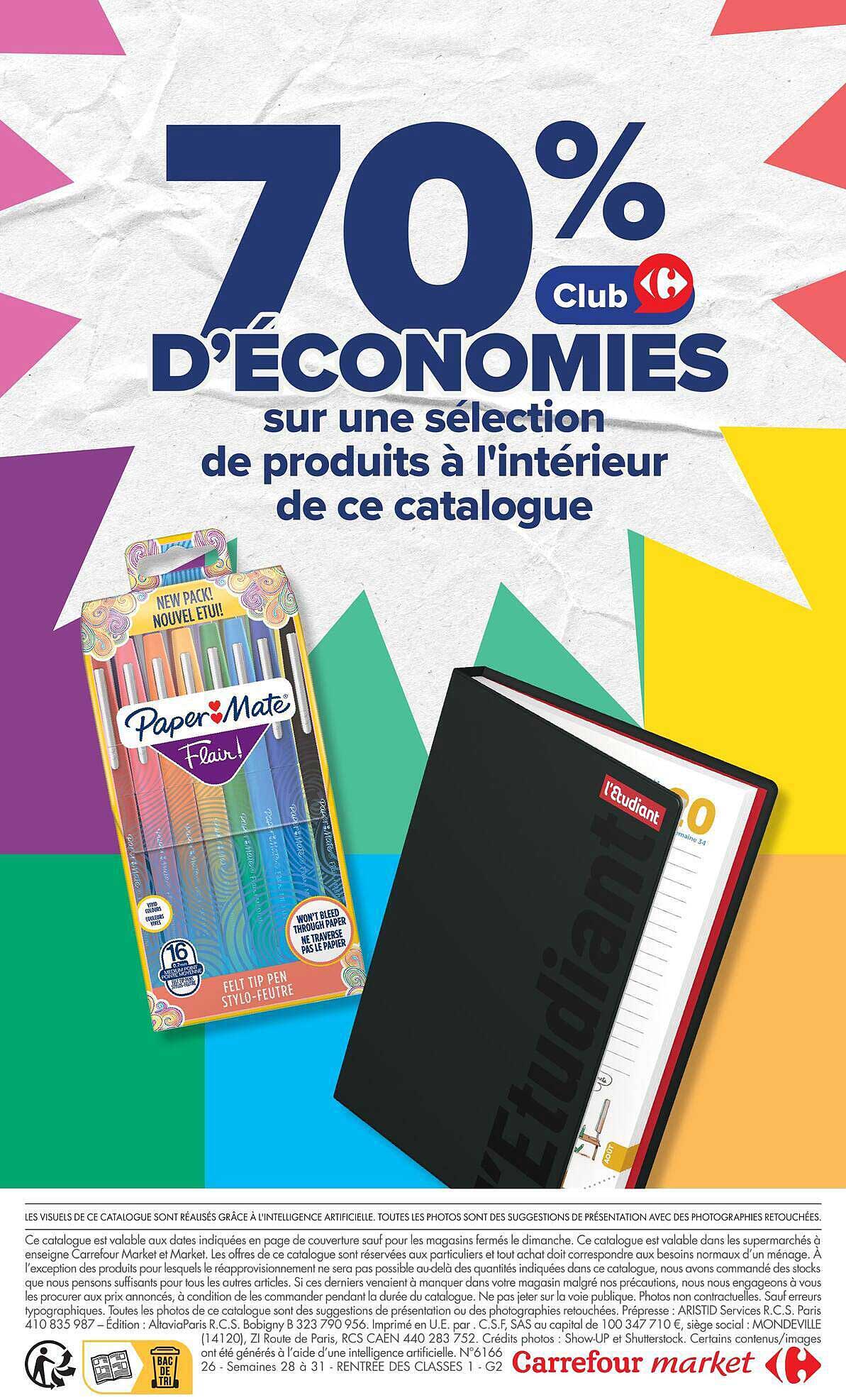 70% D'ÉCONOMIES sur une sélection de produits à l'intérieur de ce catalogue