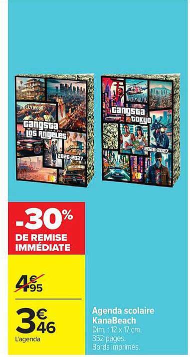 Agenda scolaire KanaBeach