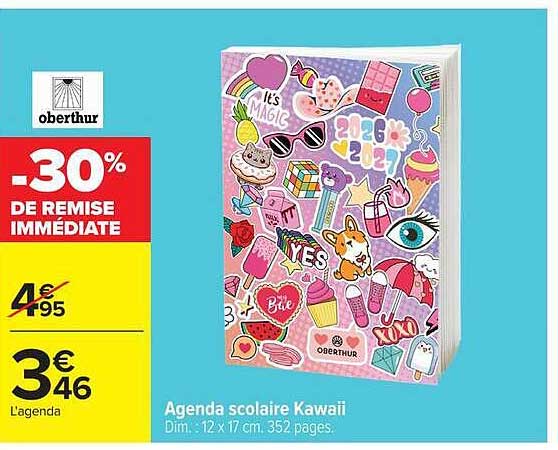 Agenda scolaire Kawaii