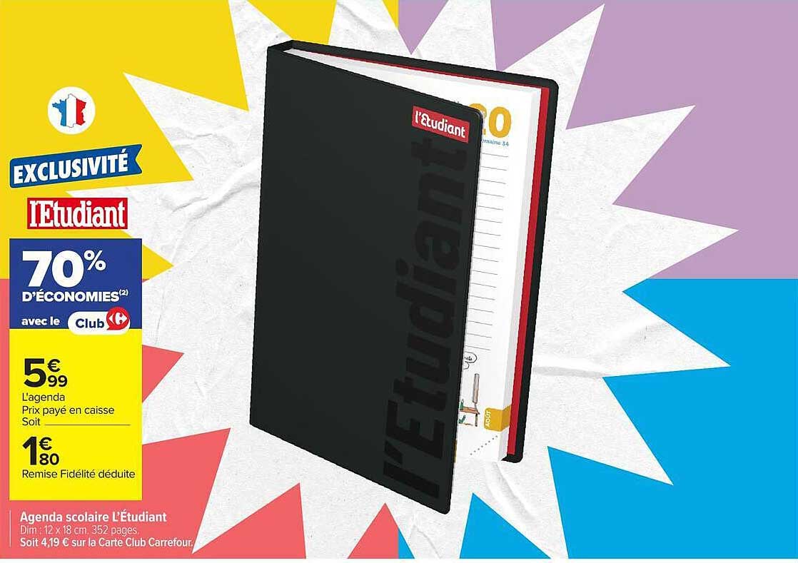 Agenda scolaire L’Étudiant