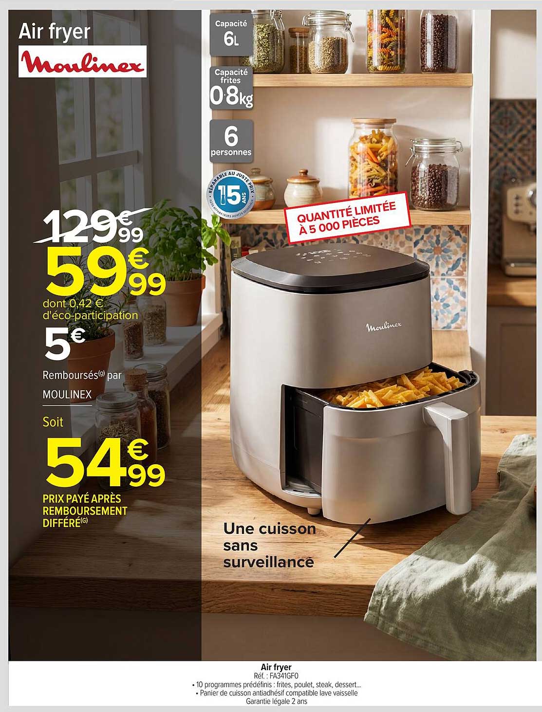 Air fryer Moulinex