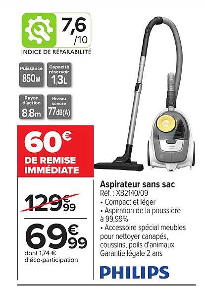 Aspirateur sans sac