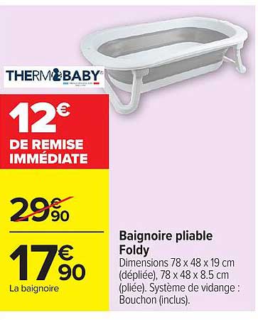 Baignoire pliable Foldy