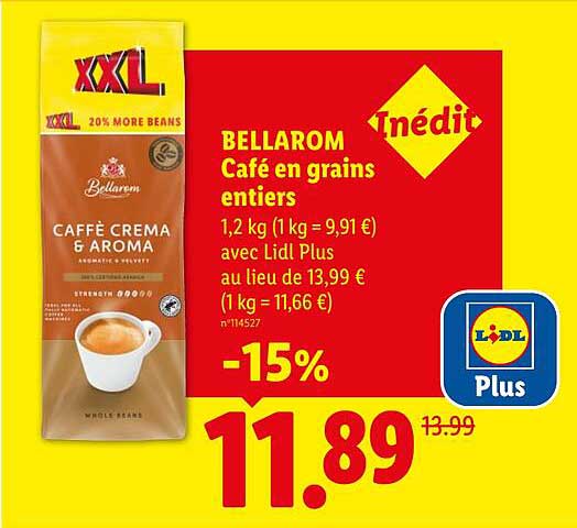 BELLAROM Café en grains entiers
