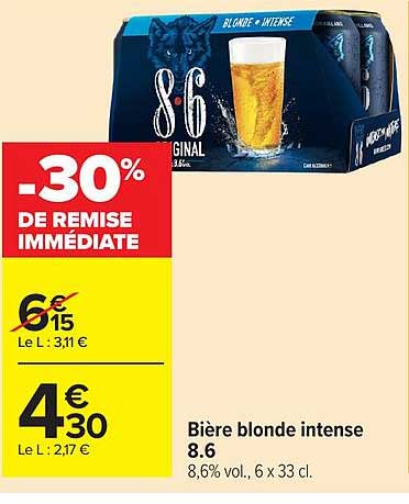 Bière blonde intense 8.6