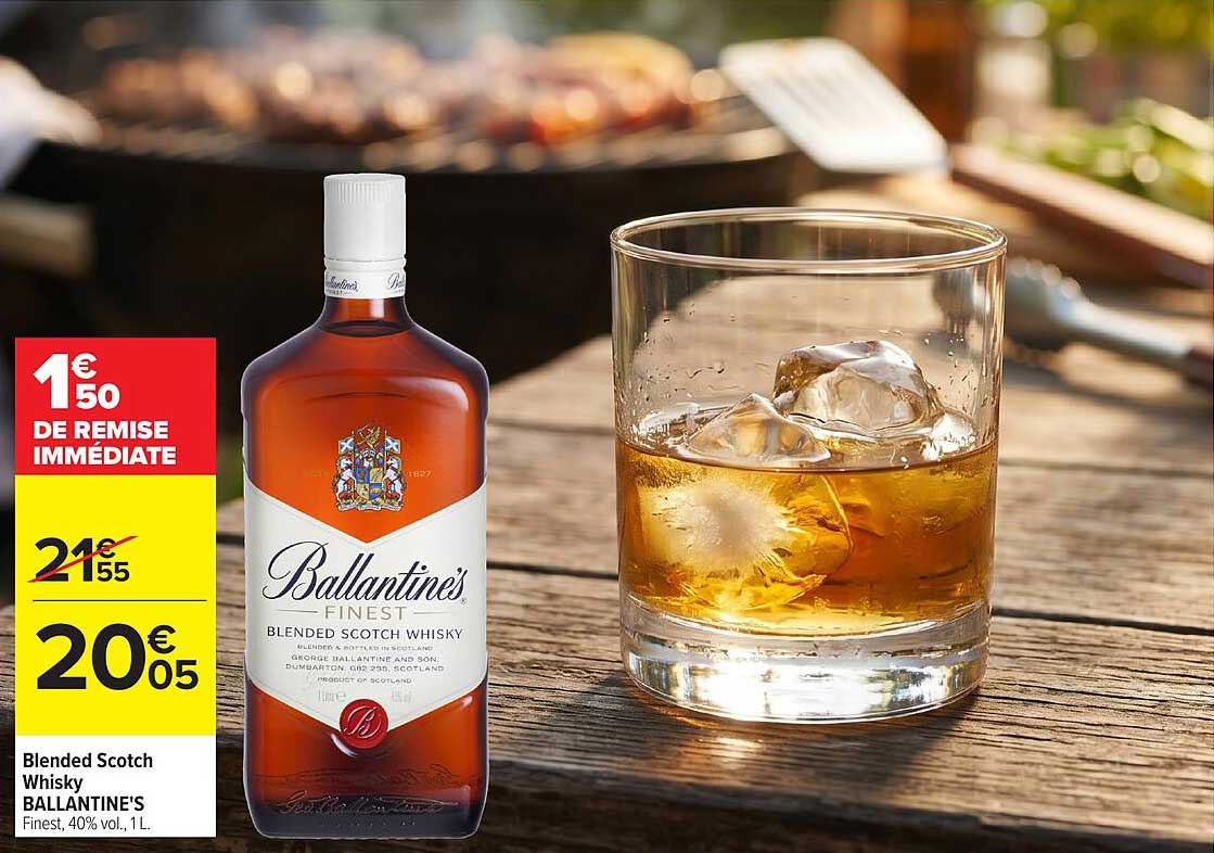 Blended Scotch Whisky BALLANTINE'S Finest, 40% vol., 1L.