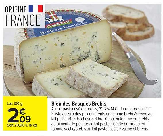 Bleu des Basques Brebis