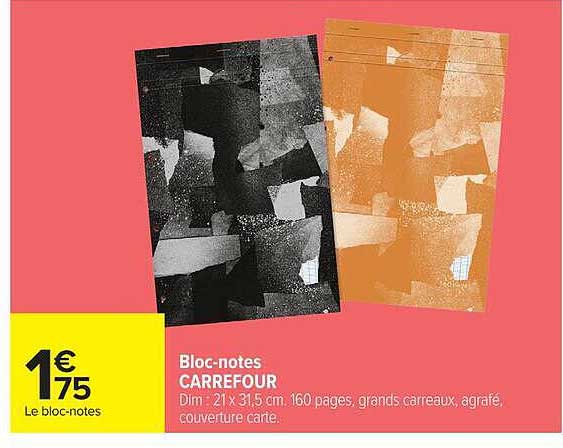 Bloc-notes CARREFOUR